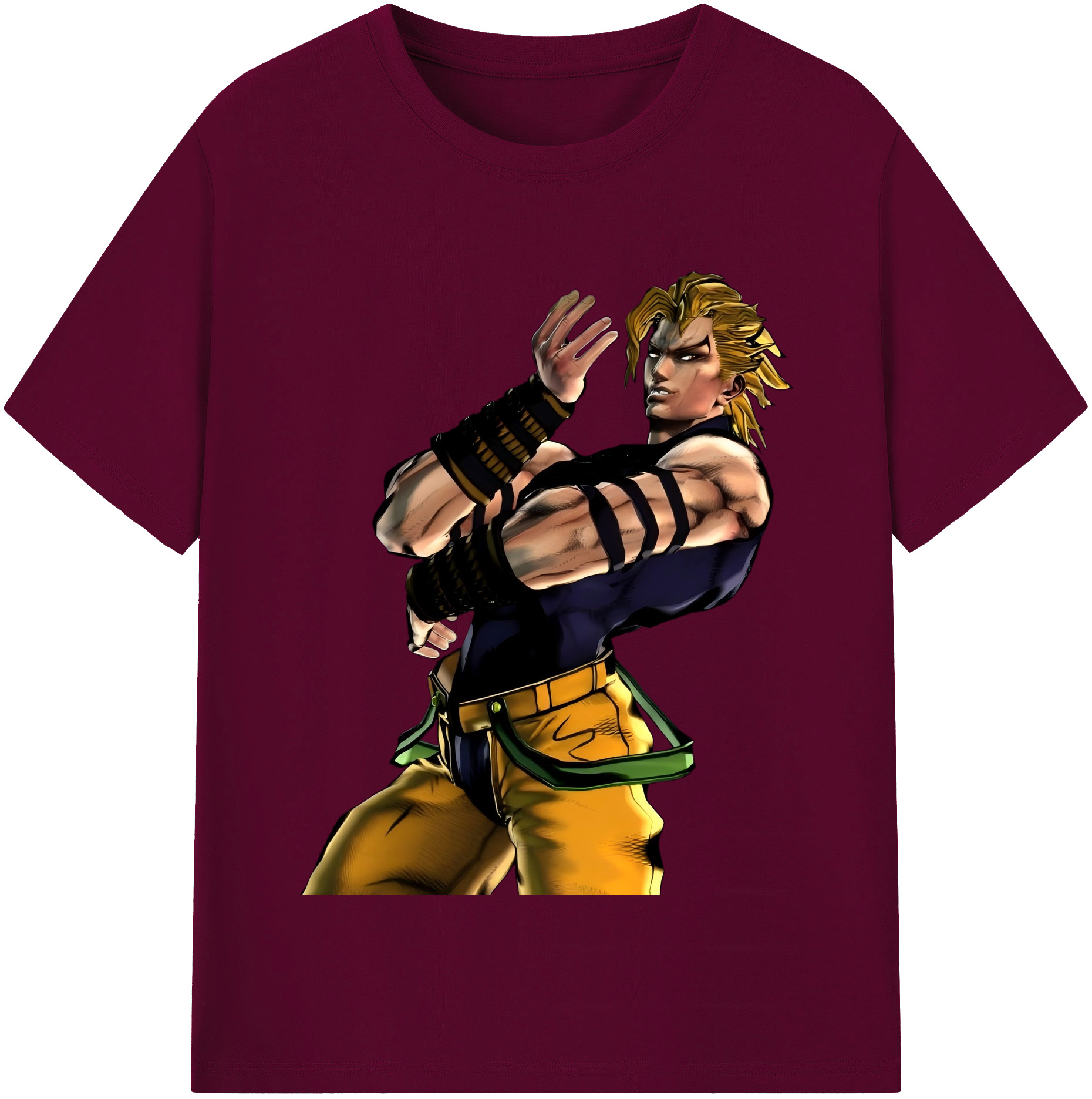 （画像用） ジョジョの奇妙な冒険 ディオ?ブランドー JoJo's Bizarre Adventure Dio Brando レディースカジュアルプリントTシャツ（綿100％）